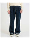 One tuck wide fit denim pants WASHED DEEP BLUE - BLACKBROWN - BALAAN 2