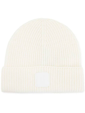 Logo Metropolis Wool Beanie White - CP COMPANY - BALAAN 1