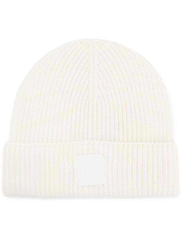 Logo Metropolis Wool Beanie White - CP COMPANY - BALAAN 1