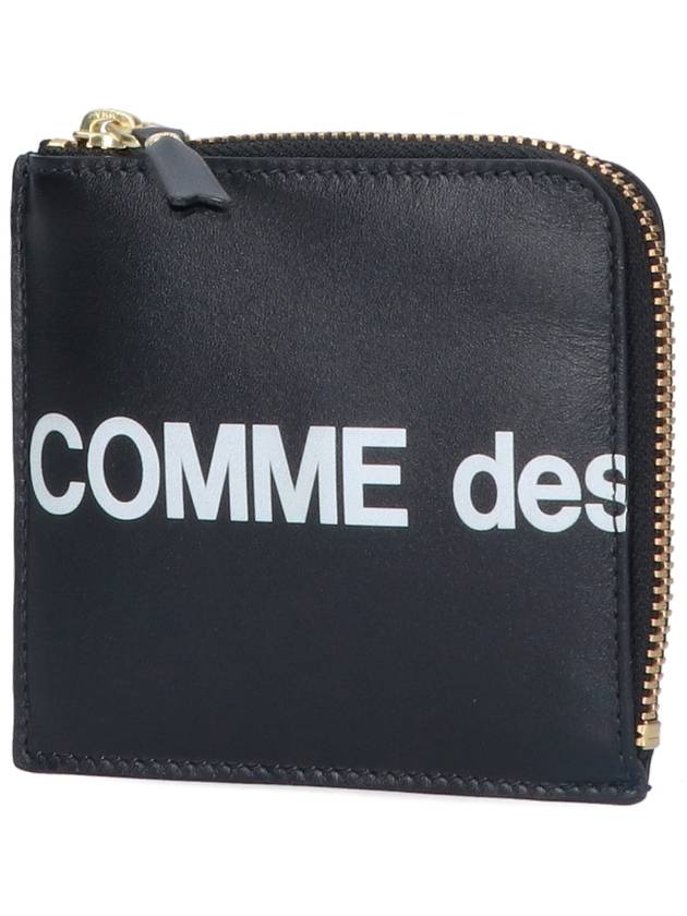 Huge Logo Coin Purse Black - COMME DES GARCONS WALLET - BALAAN 4