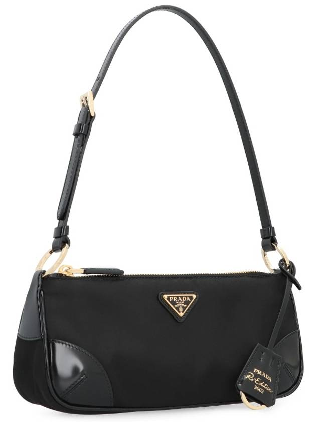 Re-Edition 2002 Re-Nylon Brushed Leather Shoulder Bag Black - PRADA - BALAAN 3