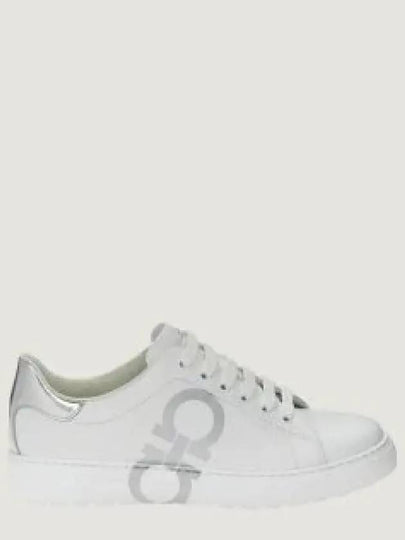 Gancini Low Top Sneakers White - SALVATORE FERRAGAMO - BALAAN 2