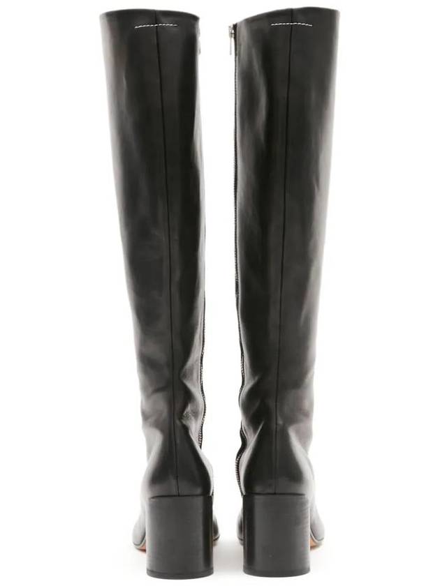 Mm6 Maison Margiela Leather Knee-High Boots - MAISON MARGIELA - BALAAN 3