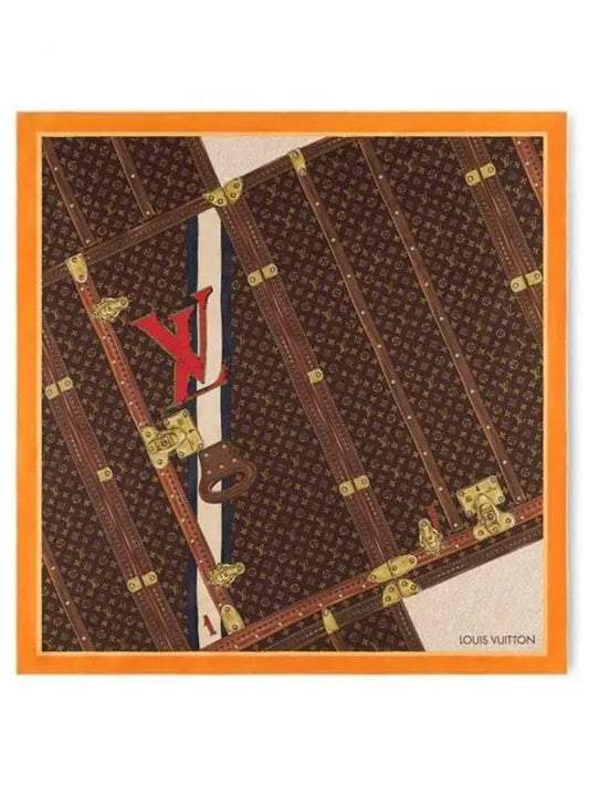 Muffler Scarf Time Trunk Square 90 M94096 - LOUIS VUITTON - BALAAN 1