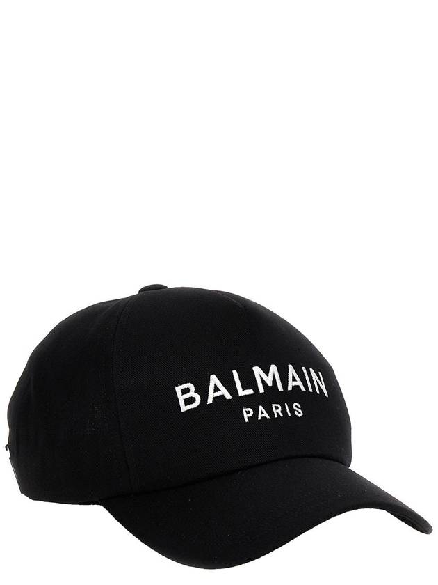 Embroided Logo Ball Cap Black - BALMAIN - BALAAN 3