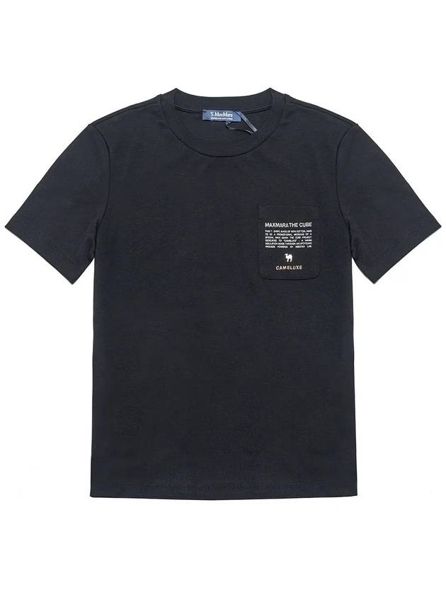 Jersey Pocket T-Shirt Black SAX 019 - MAX MARA - BALAAN 1