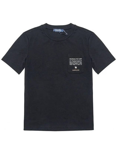 Jersey Pocket T-Shirt Black SAX 019 - MAX MARA - BALAAN 1