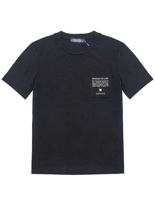 Jersey Pocket T-Shirt Black SAX 019 - MAX MARA - BALAAN 1