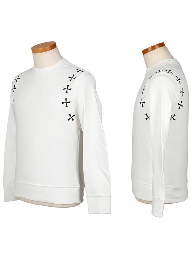 Multi Star Sweatshirt White - NEIL BARRETT - BALAAN 3