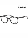 Eyewear Square Injected Eyeglasses Black - RAY-BAN - BALAAN 4