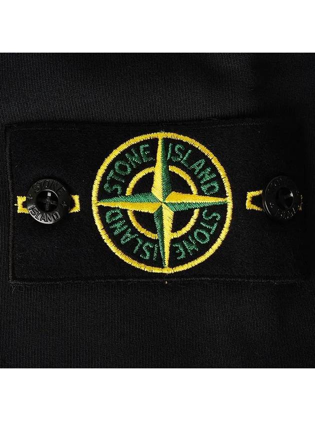 Fleece Bermuda Shorts Black - STONE ISLAND - BALAAN 5