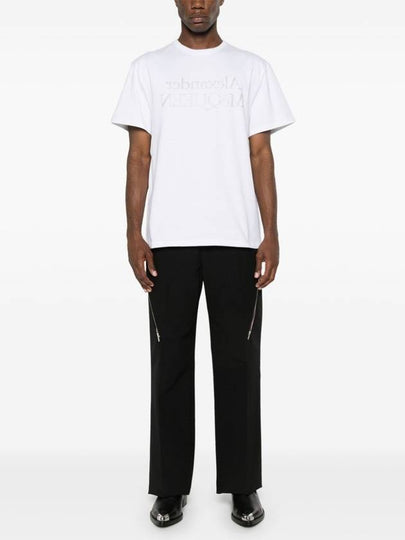 ALEXANDER MCQUEEN T-SHIRT REFLECTED LOGO PRINT - ALEXANDER MCQUEEN - BALAAN 2