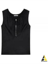 Drawstring Sleeveless Black - HELMUT LANG - BALAAN 2