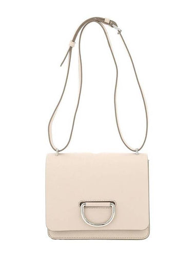 D-Ring Leather Small Shoulder Bag Beige - BURBERRY - BALAAN 1