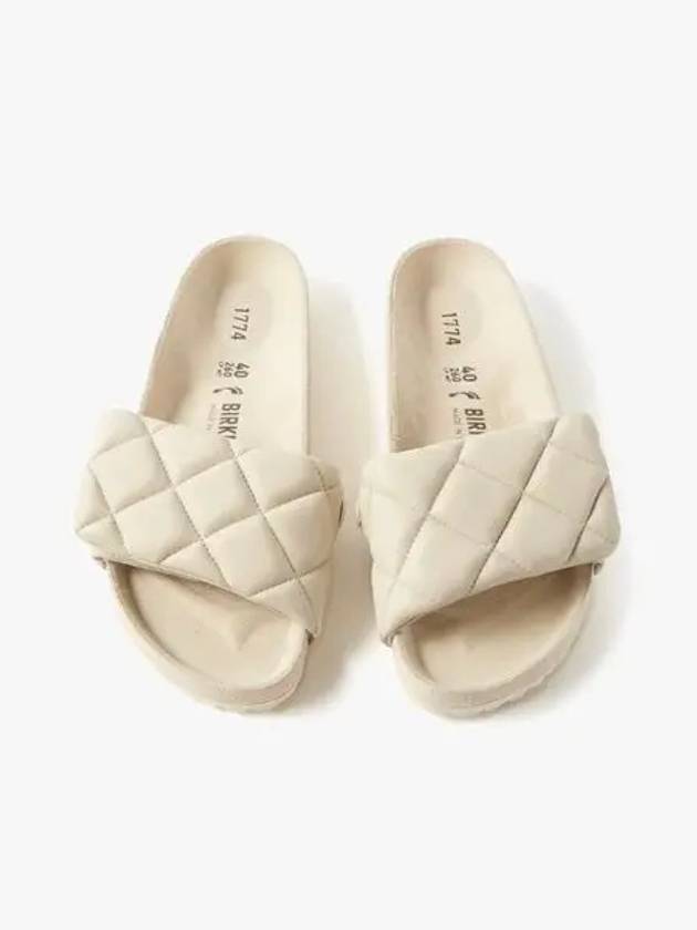 1774 Vanilla Quilted Sylt Padded Slippers Ivory - BIRKENSTOCK - BALAAN 1