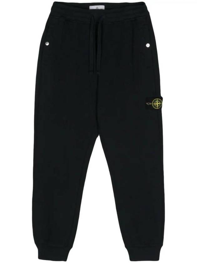 Compass Badge Cotton Track Pants Navy - STONE ISLAND - BALAAN 1