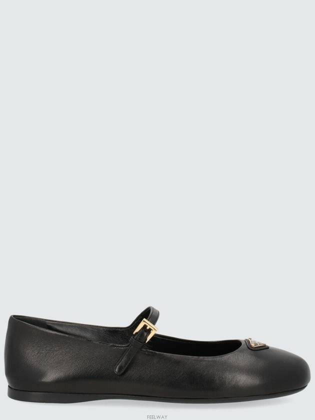 Patent Leather Ballerina Shoes Black - PRADA - BALAAN 4