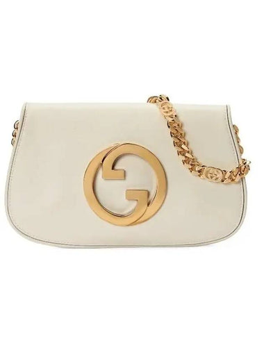 Blondie Interlocking G Shoulder Bag White - GUCCI - BALAAN 1