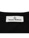 Logo Patch Cardigan Black - VIVIENNE WESTWOOD - BALAAN 10