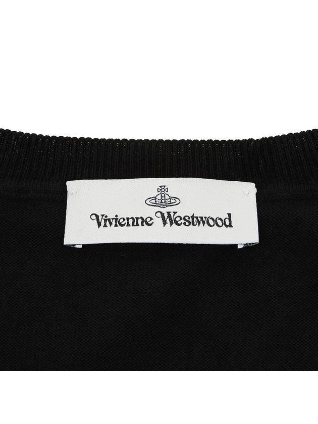 Logo Patch Cardigan Black - VIVIENNE WESTWOOD - BALAAN 10