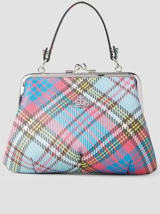 Granny Frame Check of Plaque Pulse Tote Bag - VIVIENNE WESTWOOD - BALAAN 1