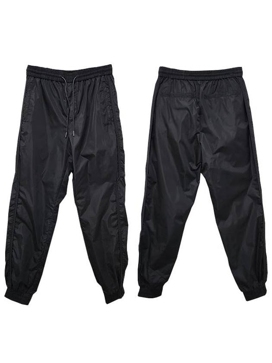 Drawstring Waistband Nylon Jogger Track Pants Black - JUUN.J - BALAAN 2