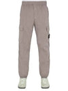 Stretch Cotton Tela Paracadute Cargo Straight Pants Grey - STONE ISLAND - BALAAN 2