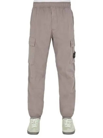 Stretch Cotton Tela Paracadute Cargo Straight Pants Grey - STONE ISLAND - BALAAN 2