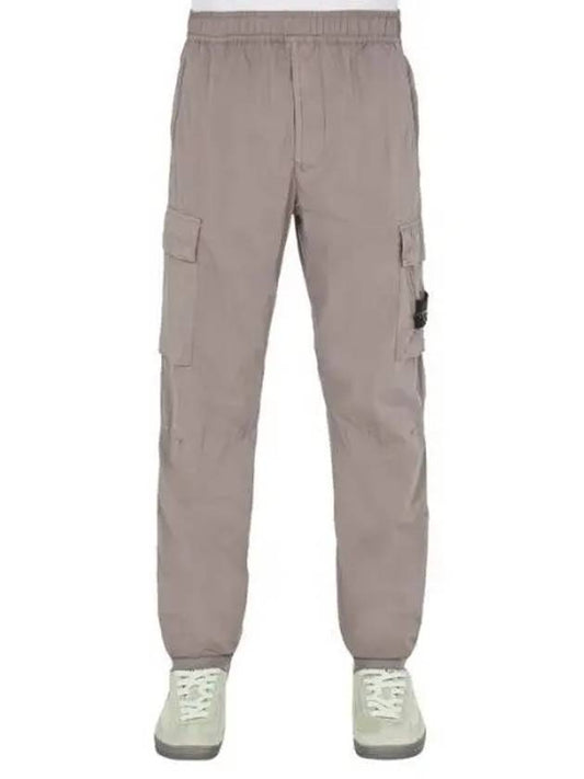 Stretch Cotton Tela Paracadute Cargo Straight Pants Grey - STONE ISLAND - BALAAN 2