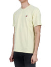 Fox Head Patch Classic Short Sleeve T-Shirt Yellow - MAISON KITSUNE - BALAAN 4