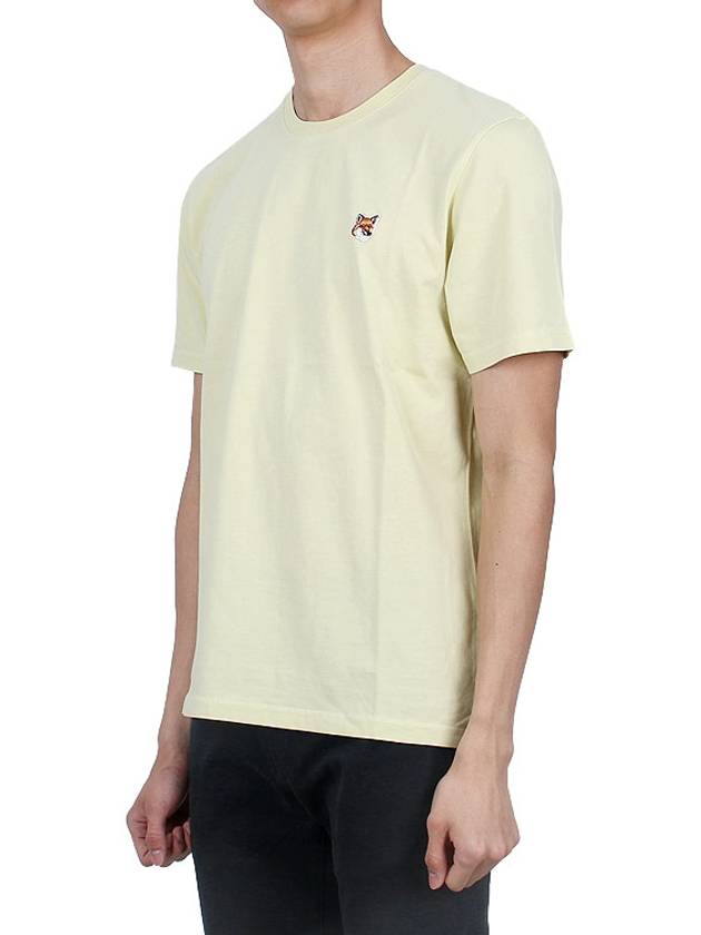 Fox Head Patch Classic Short Sleeve T-Shirt Yellow - MAISON KITSUNE - BALAAN 4