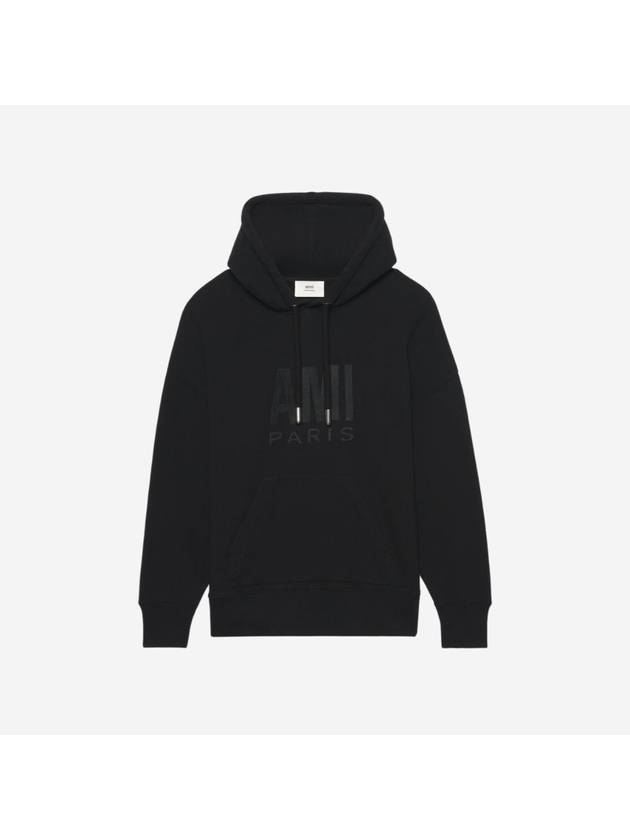 Paris Hoodie Black - AMI - BALAAN 1