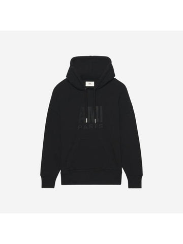 Paris Hoodie Black - AMI - BALAAN 1