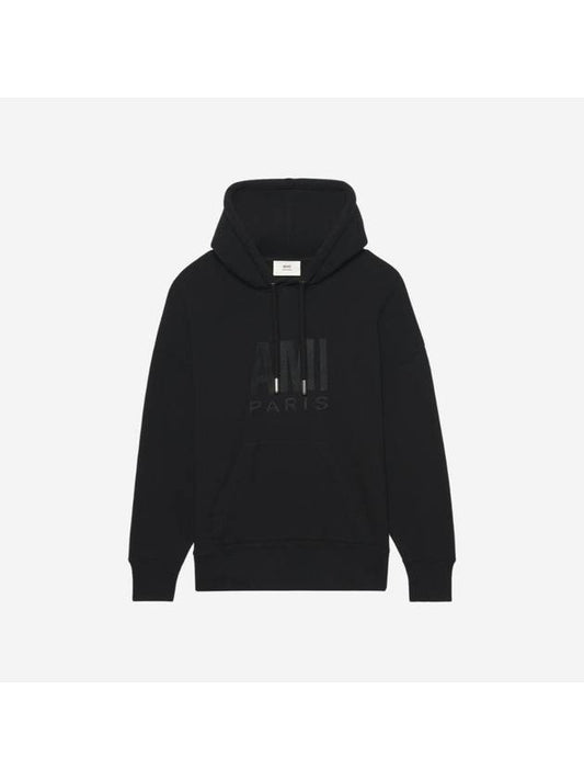 Paris Hoodie Black - AMI - BALAAN 1