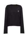 Women s Long Sleeve Back Logo T Shirt Black 201369 - WOOYOUNGMI - BALAAN 1