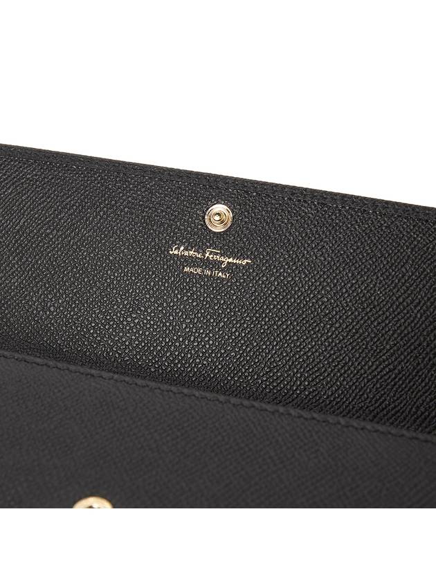 Ferragamo Gancini Women s Long Wallet 22 0380 NERO 0753048 - SALVATORE FERRAGAMO - BALAAN 8