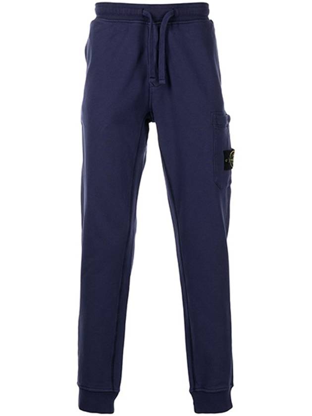 Waffen Patch Cotton Fleece Track Pants Navy - STONE ISLAND - BALAAN 2