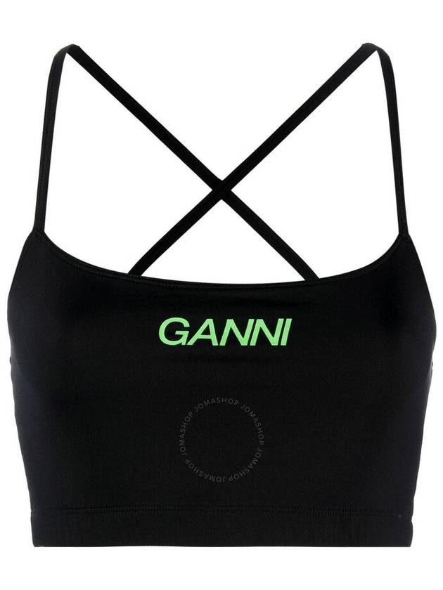 Active Strap Sleeveless Black - GANNI - BALAAN 2