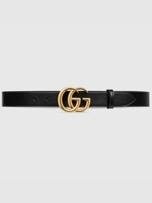 414516 0YA0G 1000 GG Marmont Shiny Buckle Leather Belt 661752 - GUCCI - BALAAN 1