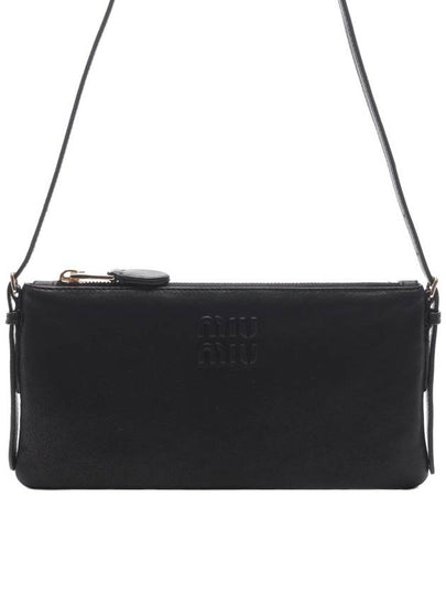 Nappa Leather Mini Pouch Bag Black - MIU MIU - BALAAN 2