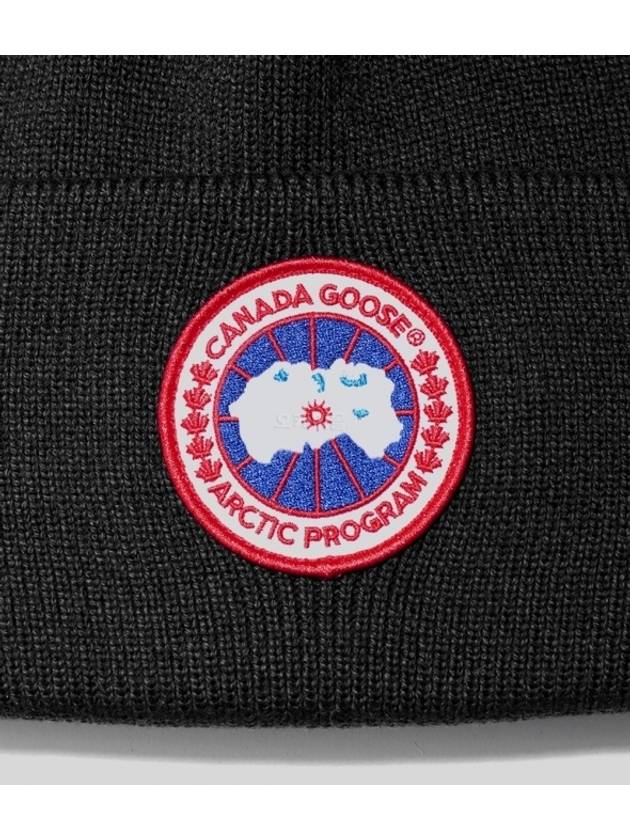 Arctic Disc Torque Wool Beanie Black - CANADA GOOSE - BALAAN 4