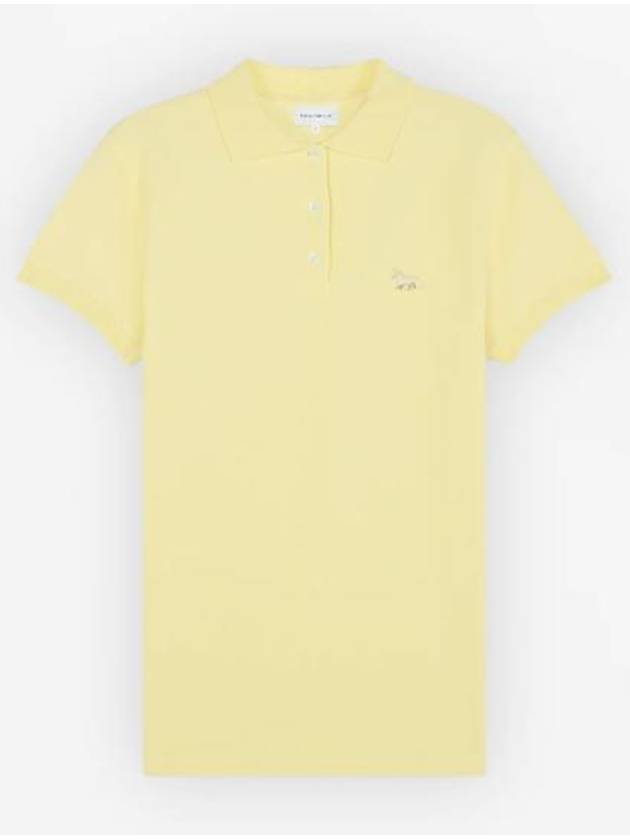 Baby Fox Patch Regular Polo Shirt Yellow - MAISON KITSUNE - BALAAN 2