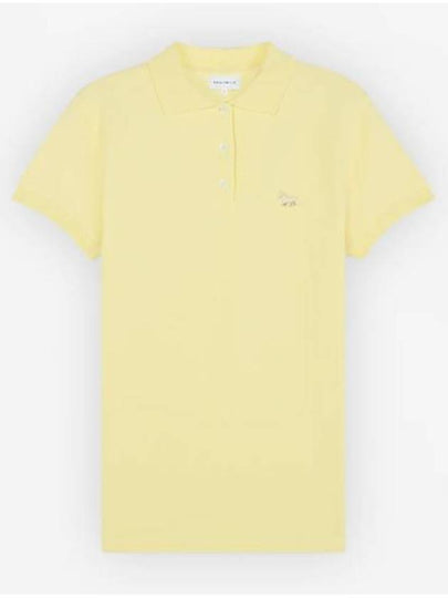 Baby Fox Patch Regular Polo Shirt Yellow - MAISON KITSUNE - BALAAN 2