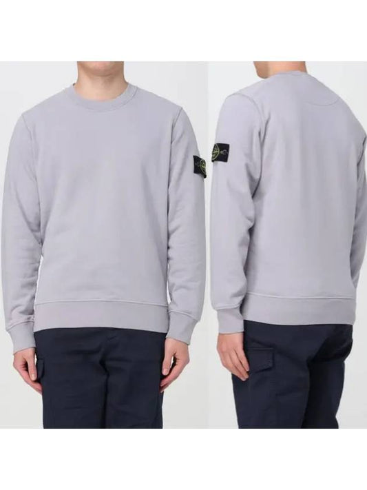 Men s Fleece Sweatshirt Long Sleeve 63051 V0064 - STONE ISLAND - BALAAN 1