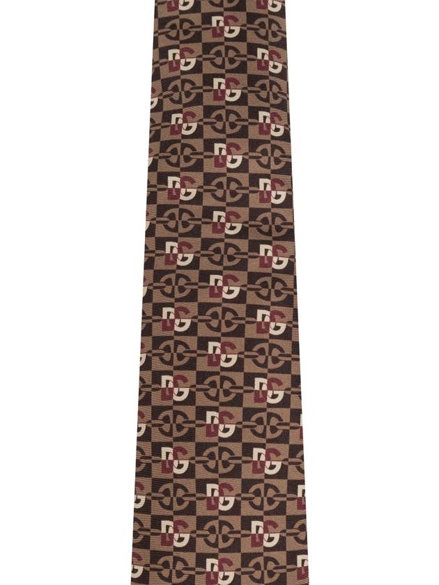 Dolce & Gabbana Patterned Tie, Men's, Brown - DOLCE&GABBANA - BALAAN 4