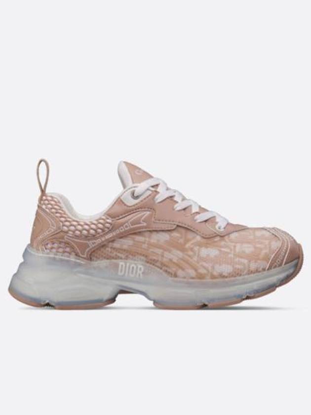 Vibe Oblique Transparent Rubber Low Top Sneaker Nude - DIOR - BALAAN 3