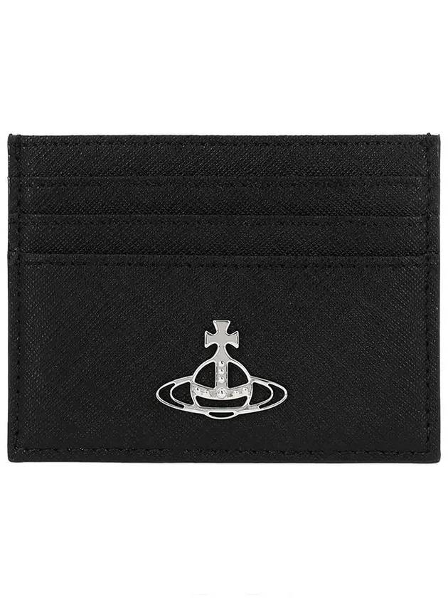 Logo Plaque Card Wallet Black - VIVIENNE WESTWOOD - BALAAN 3