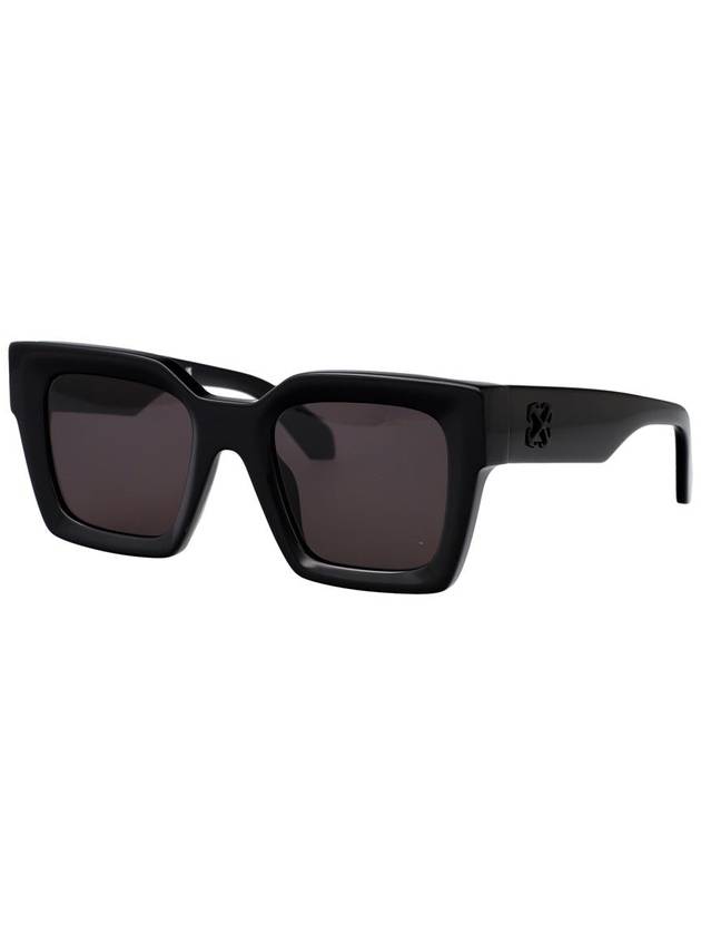 Eyewear Bold Design Square Frame Sunglasses Dark Grey - OFF WHITE - BALAAN 3