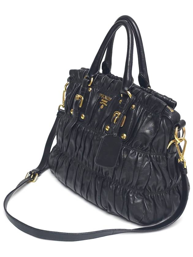 BN1336 Nappa Goffre leather tote bag shoulder - PRADA - BALAAN 2