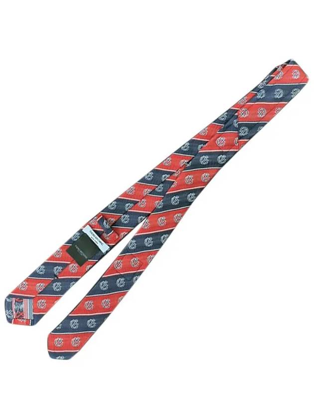 MNL001A F0310 960 Anchor Stripe Tie Black Red - THOM BROWNE - BALAAN.